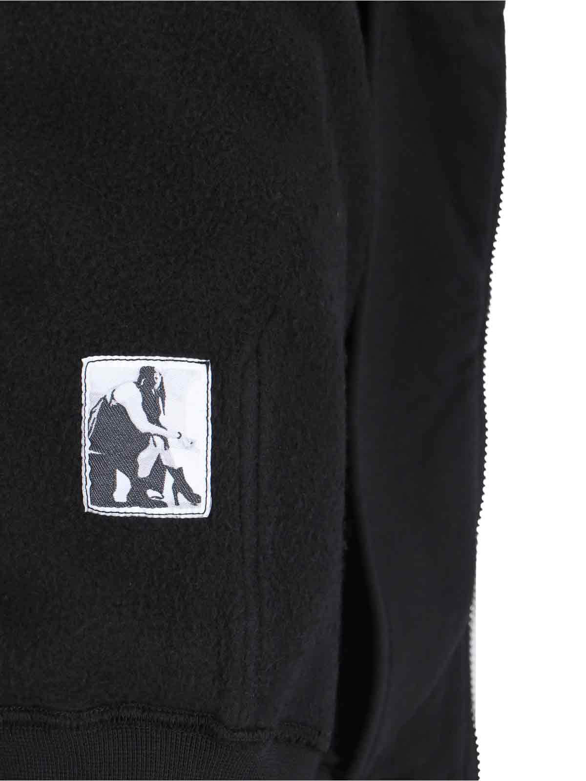 Shop Rick Owens Felpa Zip In Black