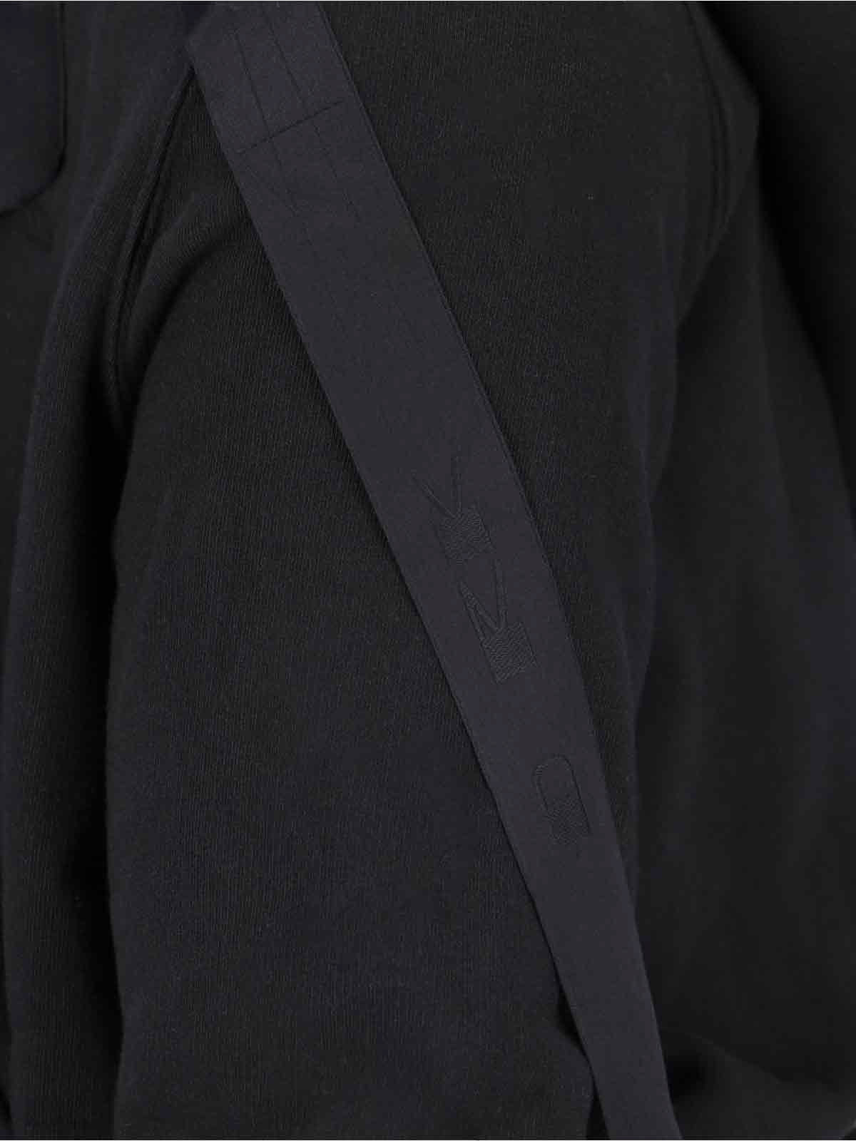 Shop Rick Owens Felpa Zip In Black