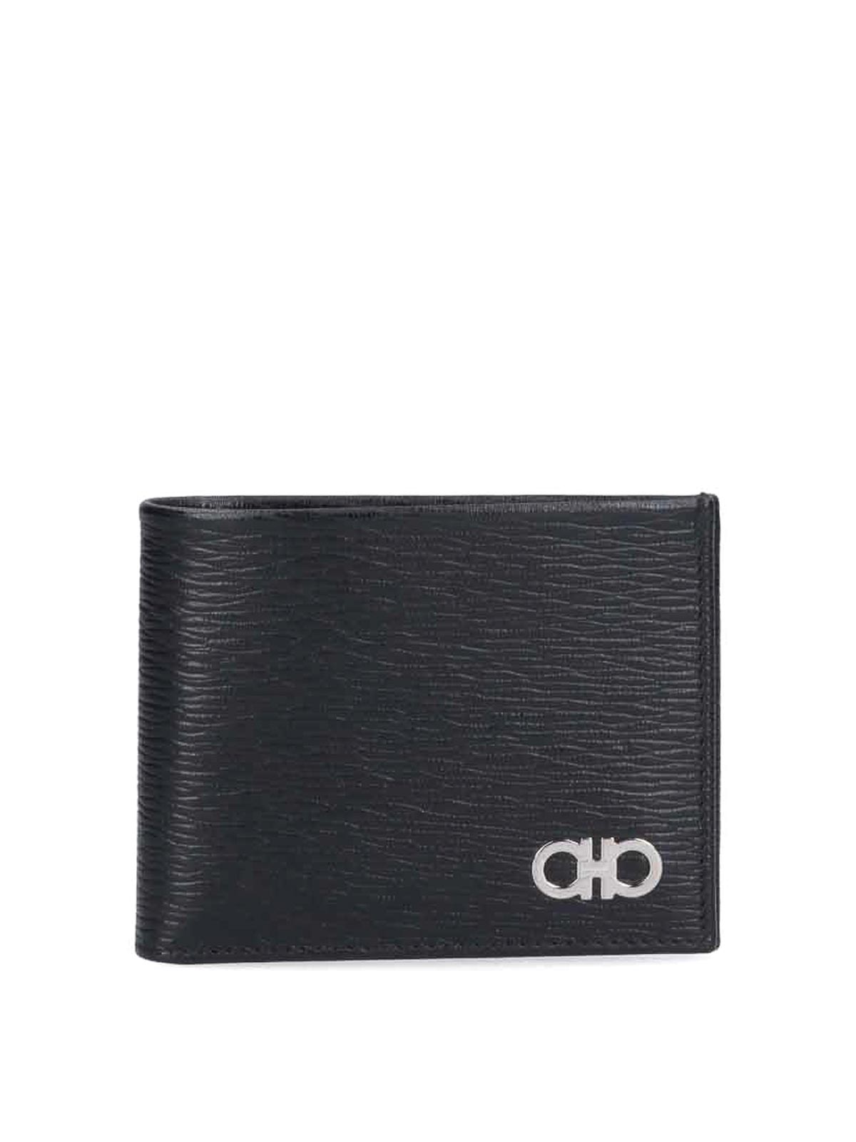Ferragamo Gancini Wallet In Black