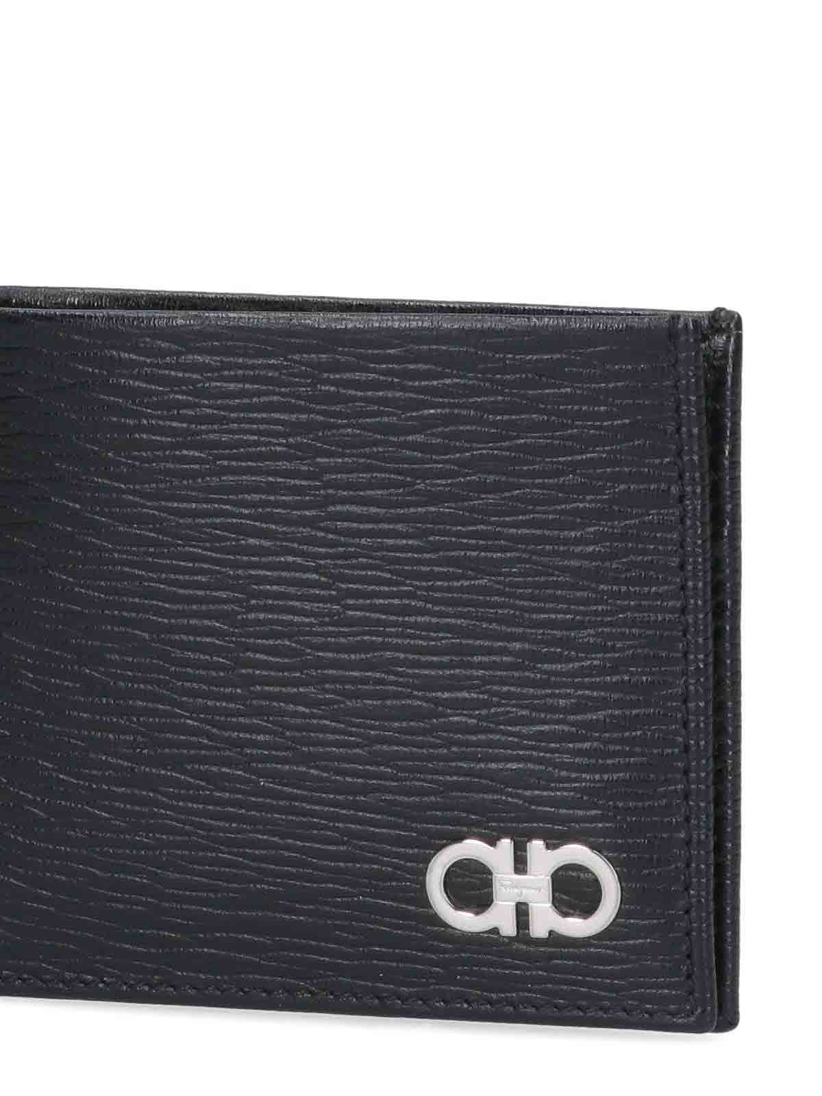 Ferragamo Gancini Wallet In Black