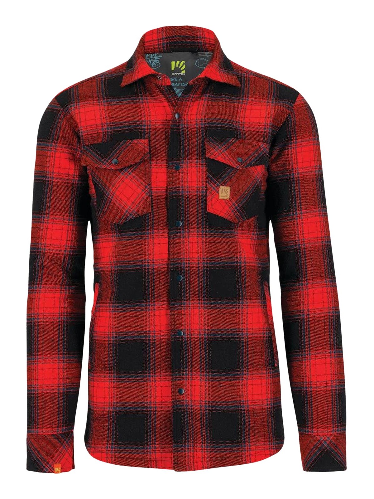 Karpos Tasso Tartan Jacket In Red