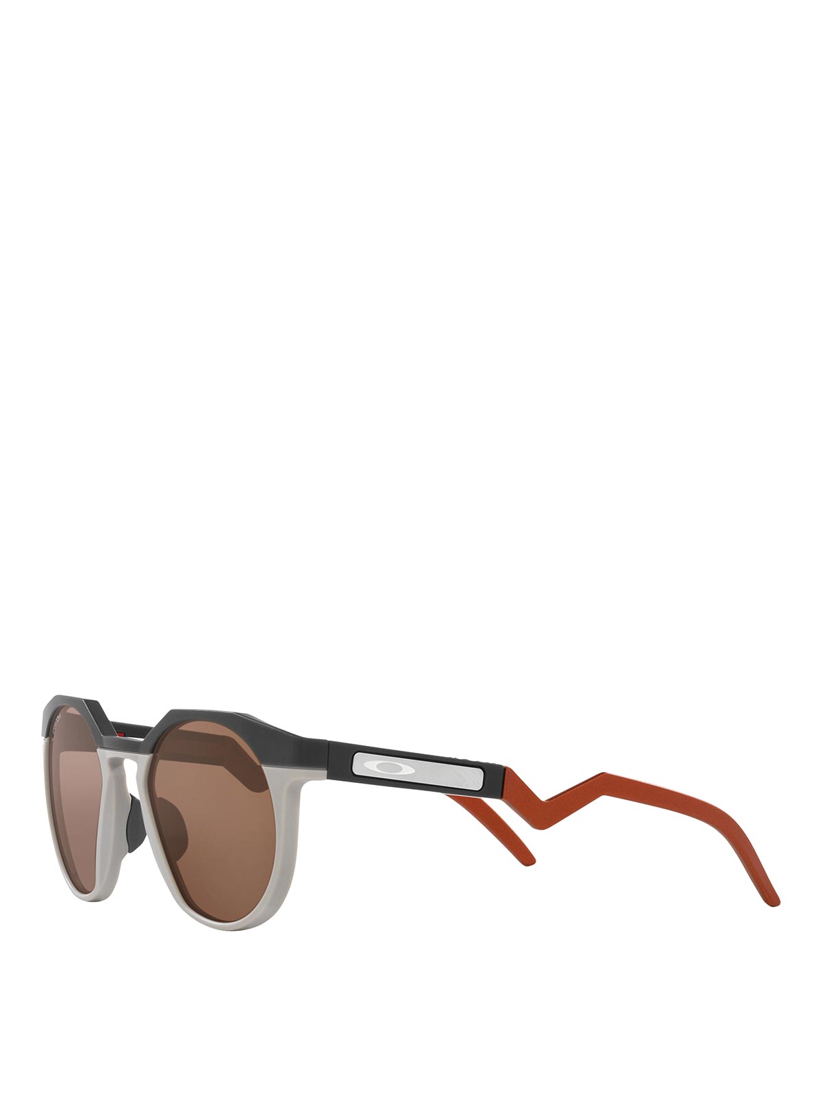 Shop Oakley Hstn Brown/black Sunglasses In Grey