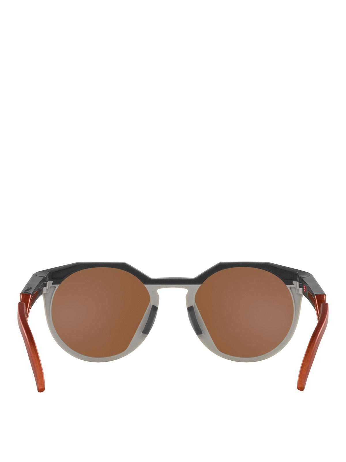 Shop Oakley Hstn Brown/black Sunglasses In Grey