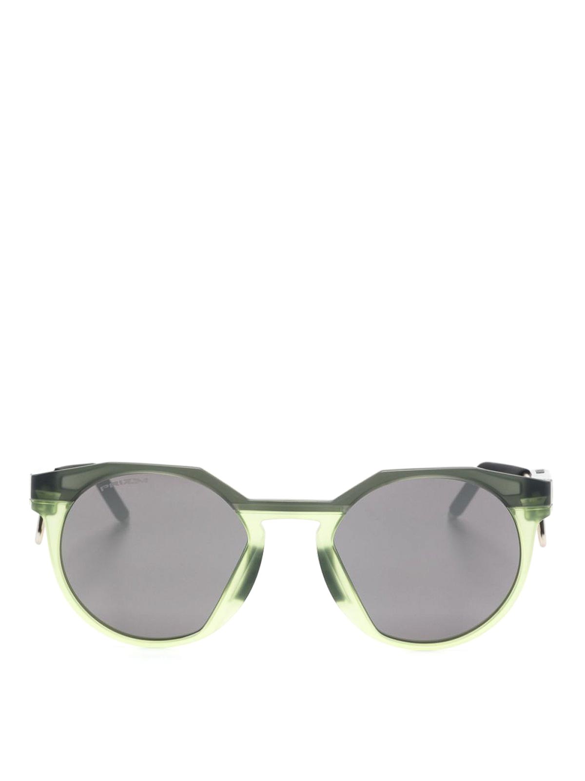 Oakley Hstn Metal Round-frame Sunglasses In Green