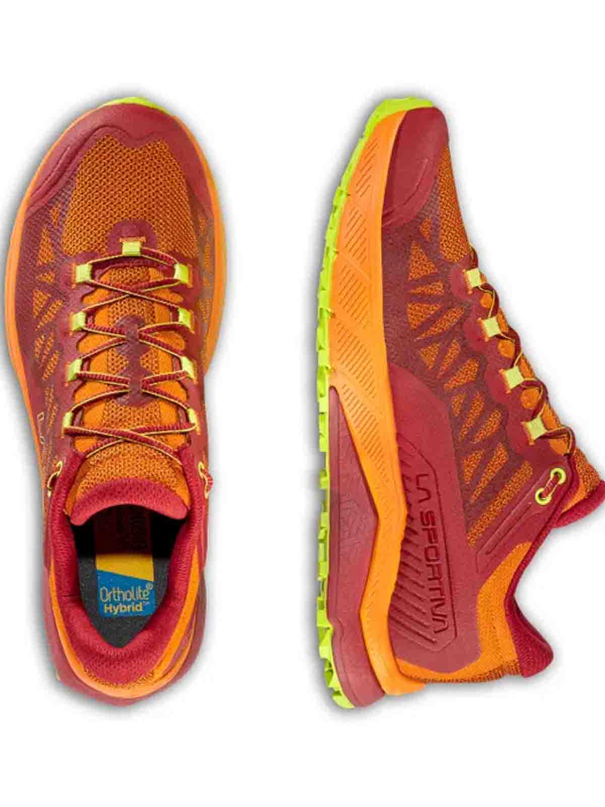 Shop La Sportiva Orange/red Karacal Sneakers In Blue