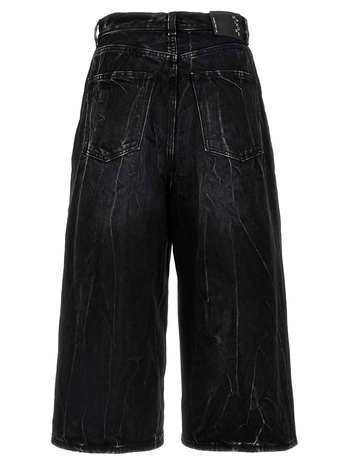 ボトムスその他 HAIKURE Wide Belle black denim bermuda HAIKURE Wide Belle black denim bermuda | TheDoubleF