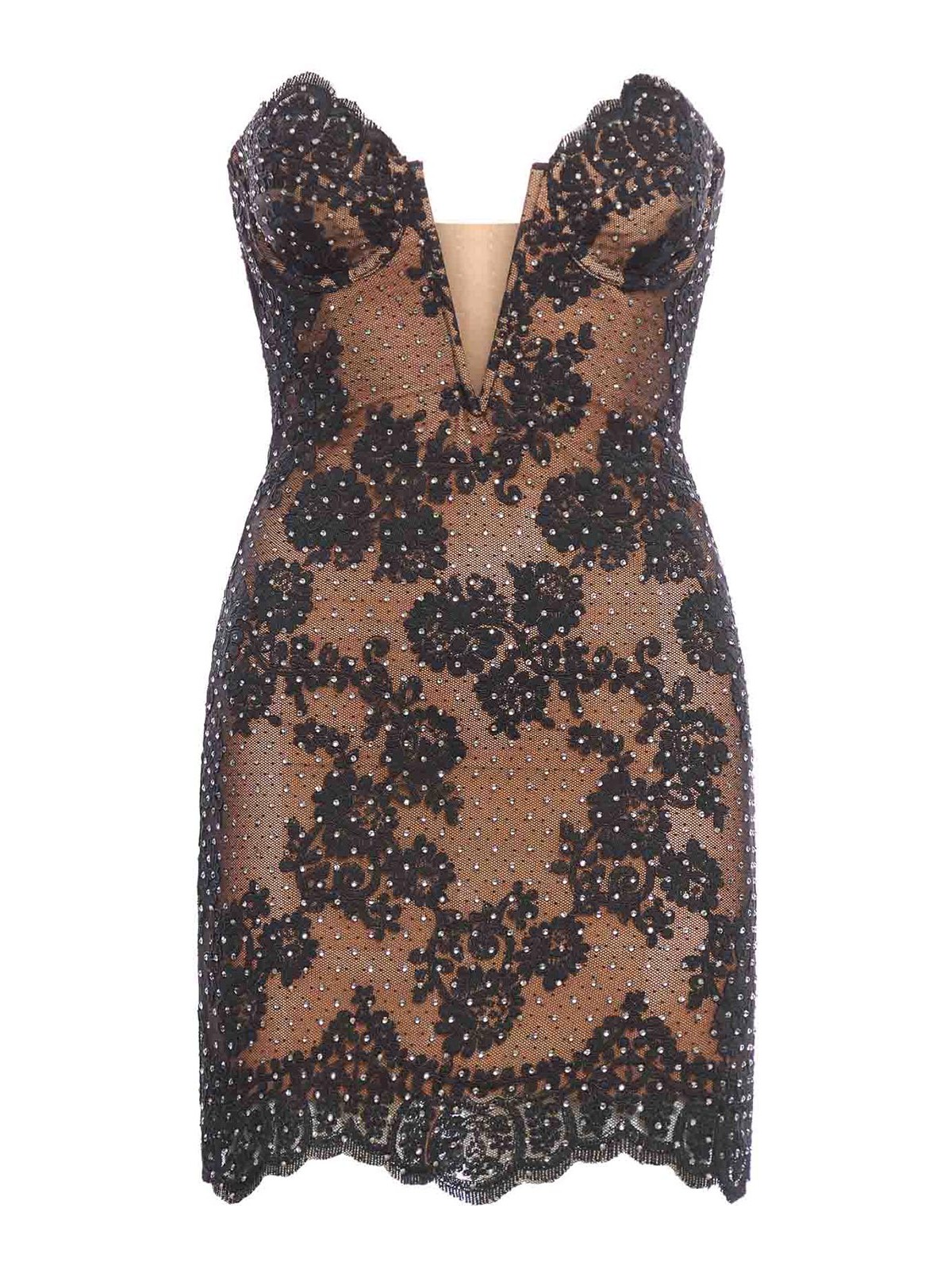 knee length dresses for ladies Polka Dot Chiffon Mini Dress