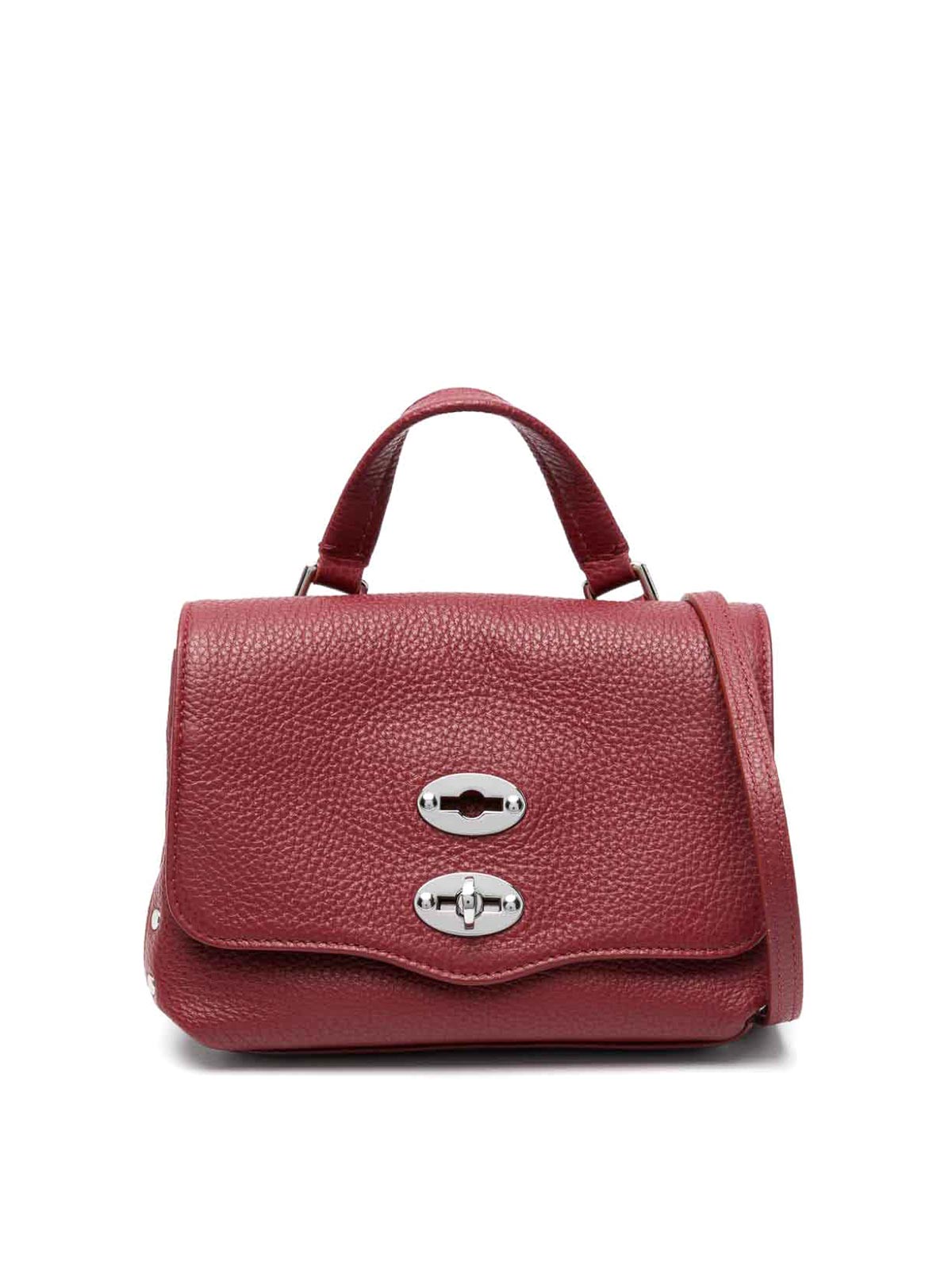 Zanellato Postina Daily Baby Leather Handbag In Red