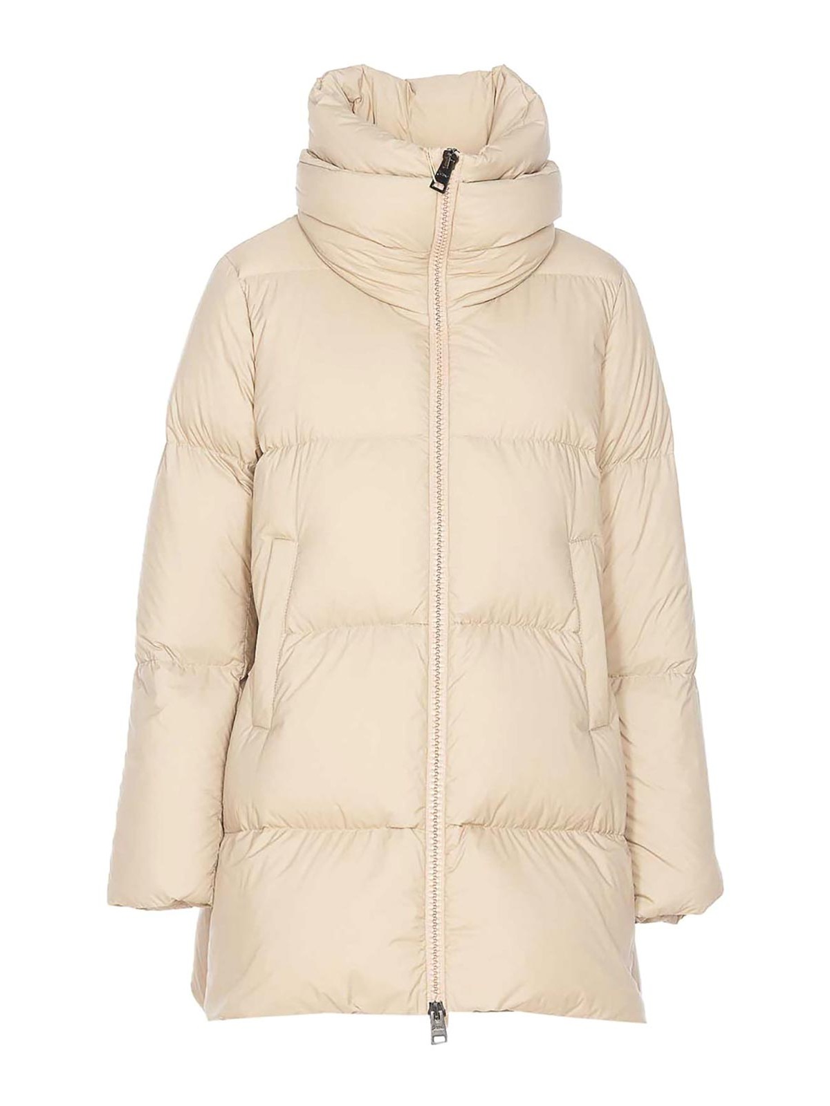 Herno Beige Down Jacket In Brown
