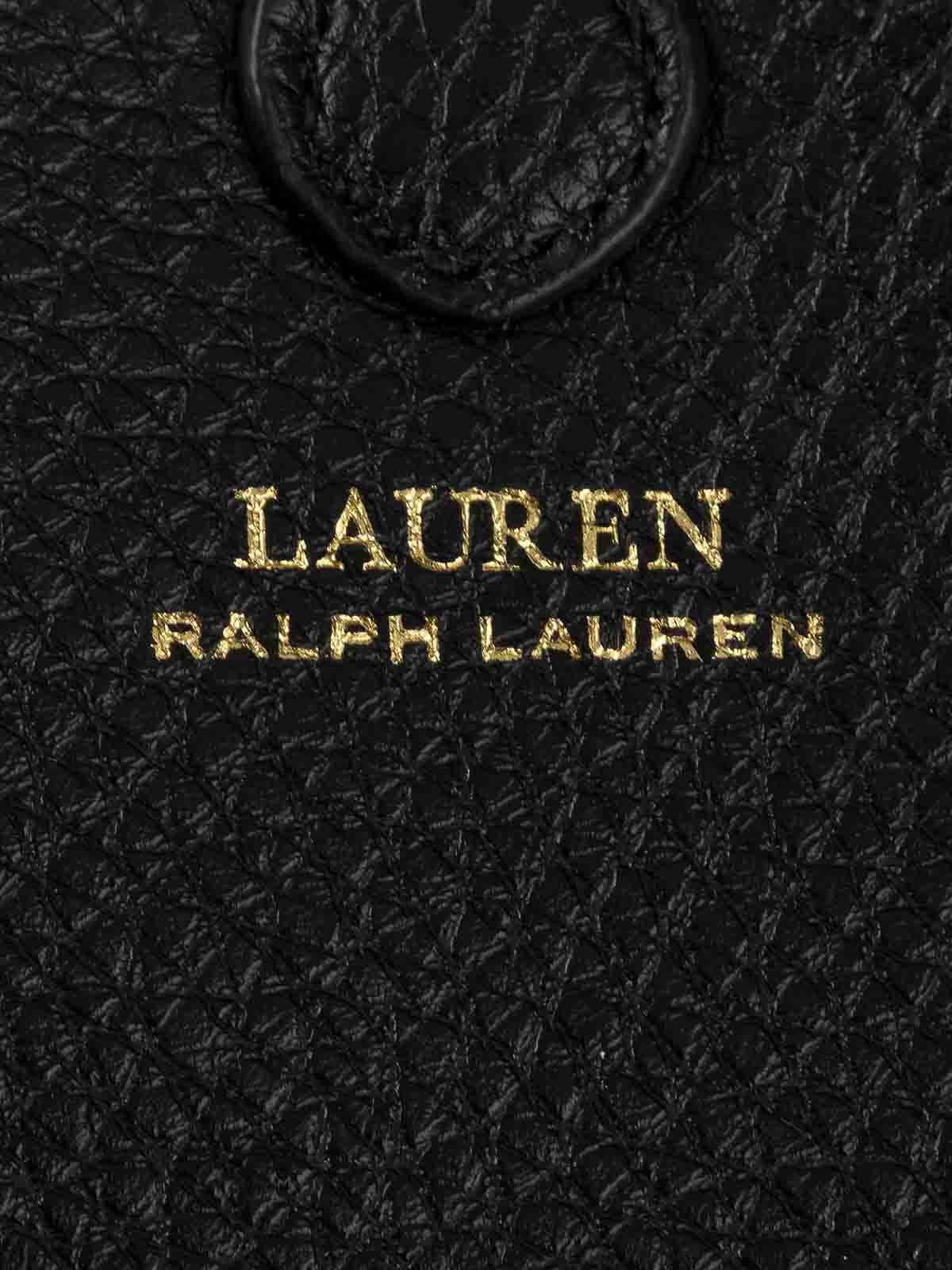 Ralph Lauren Rvrsble Tote Medium In Brown