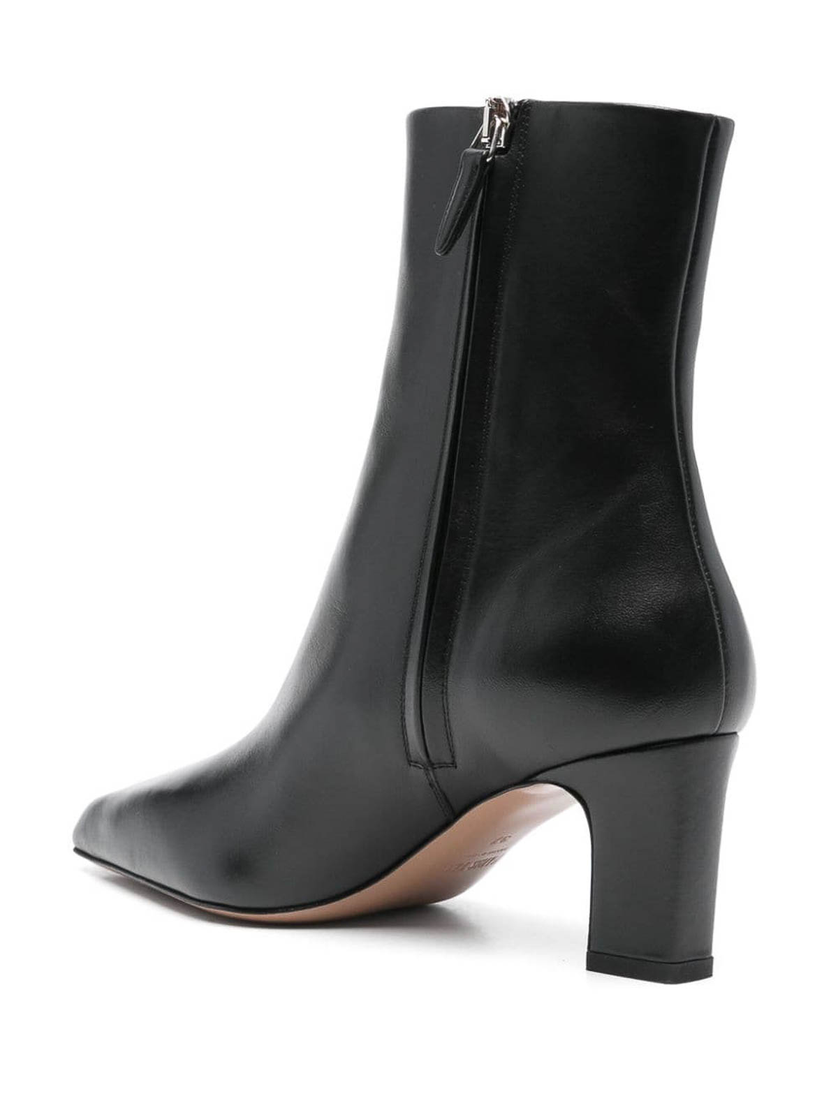 Paris Texas Lavinia Leather Ankle Boots In Black