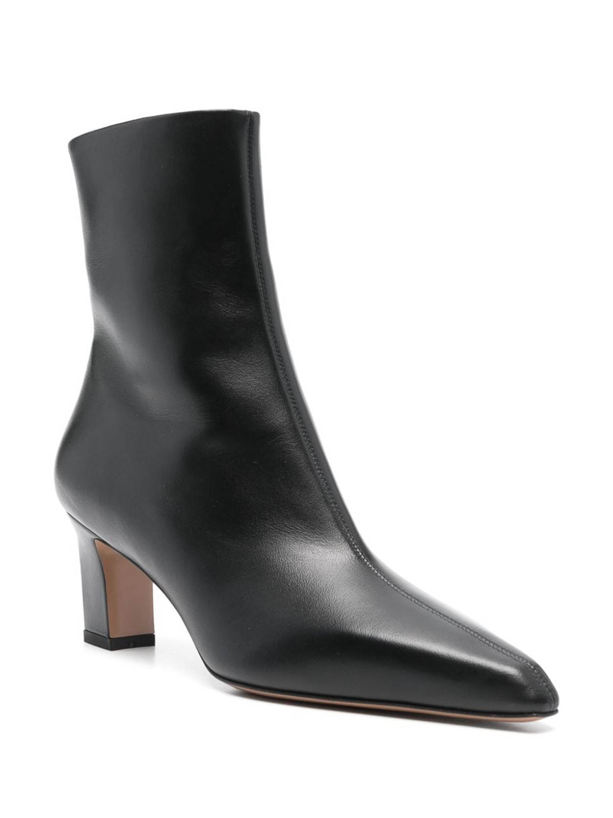 Paris Texas Lavinia Leather Ankle Boots In Black