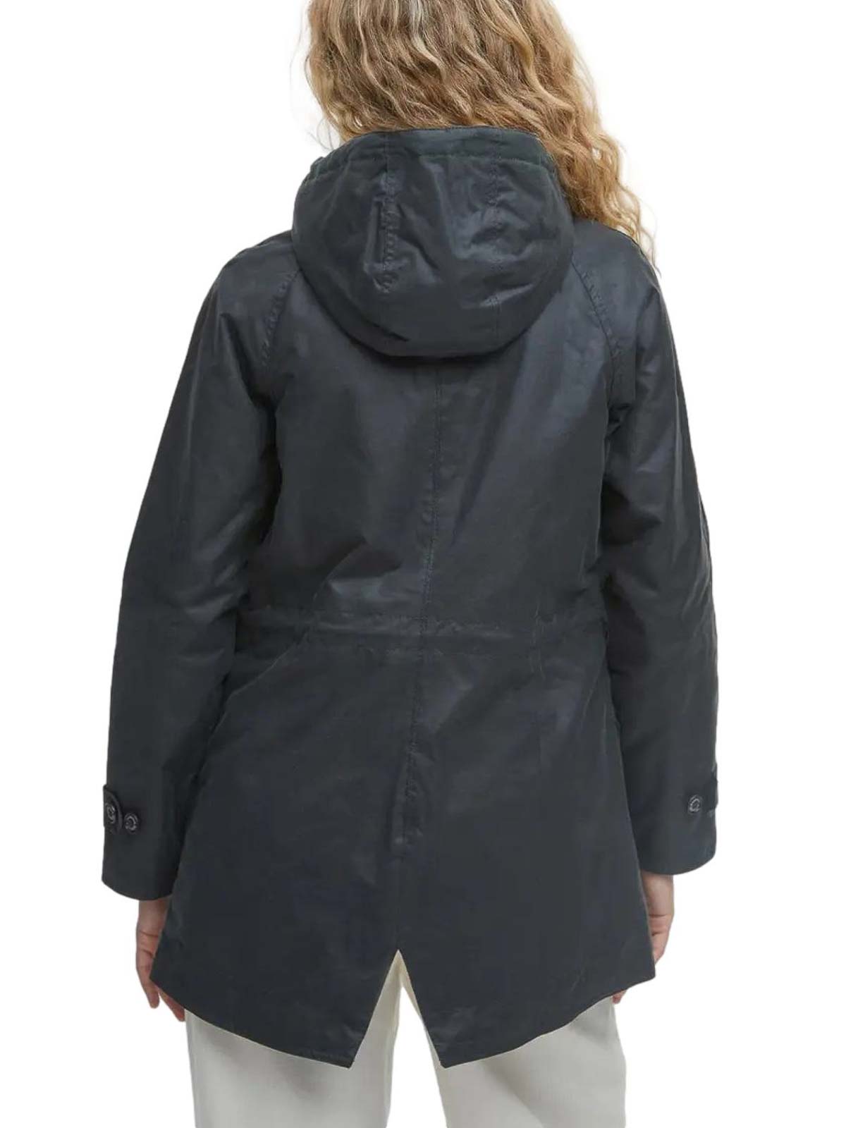 Barbour Midi Coat In Green