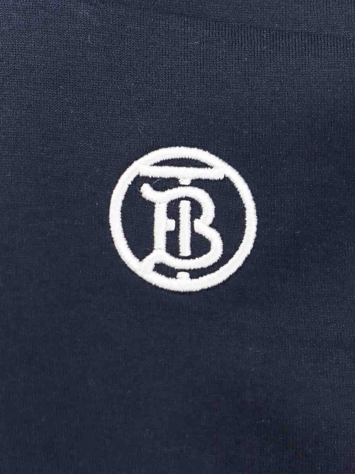 Burberry T-Shirt - Blue - Men | 8084020 | Shop online at THEBS