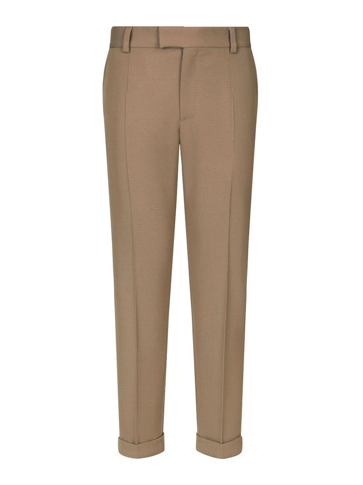 Pantaloni affusolati con pieghe