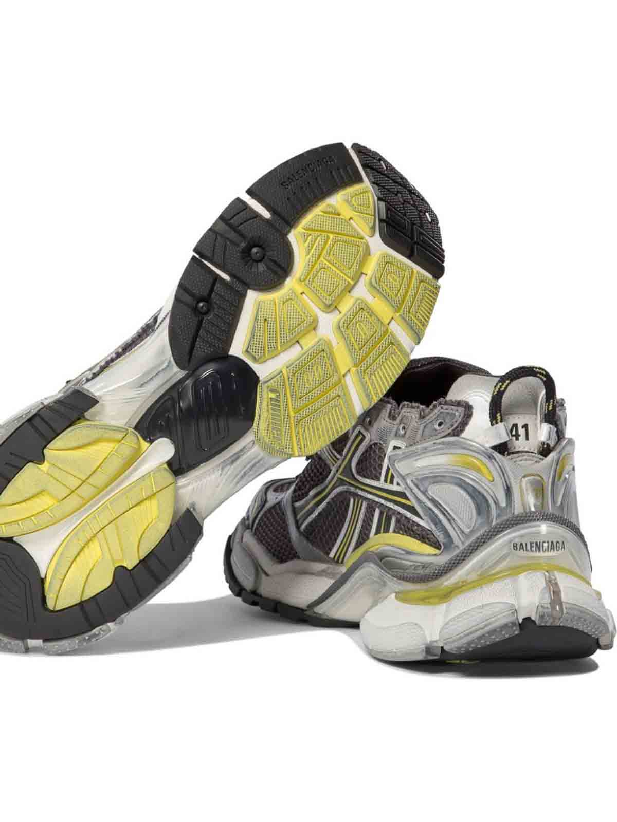 スニーカー BALENCIAGA Men Sneakers Grey 772774W3RMU 1474 Balenciaga Sneaker Runner grey/blue/orange | TheDoubleF