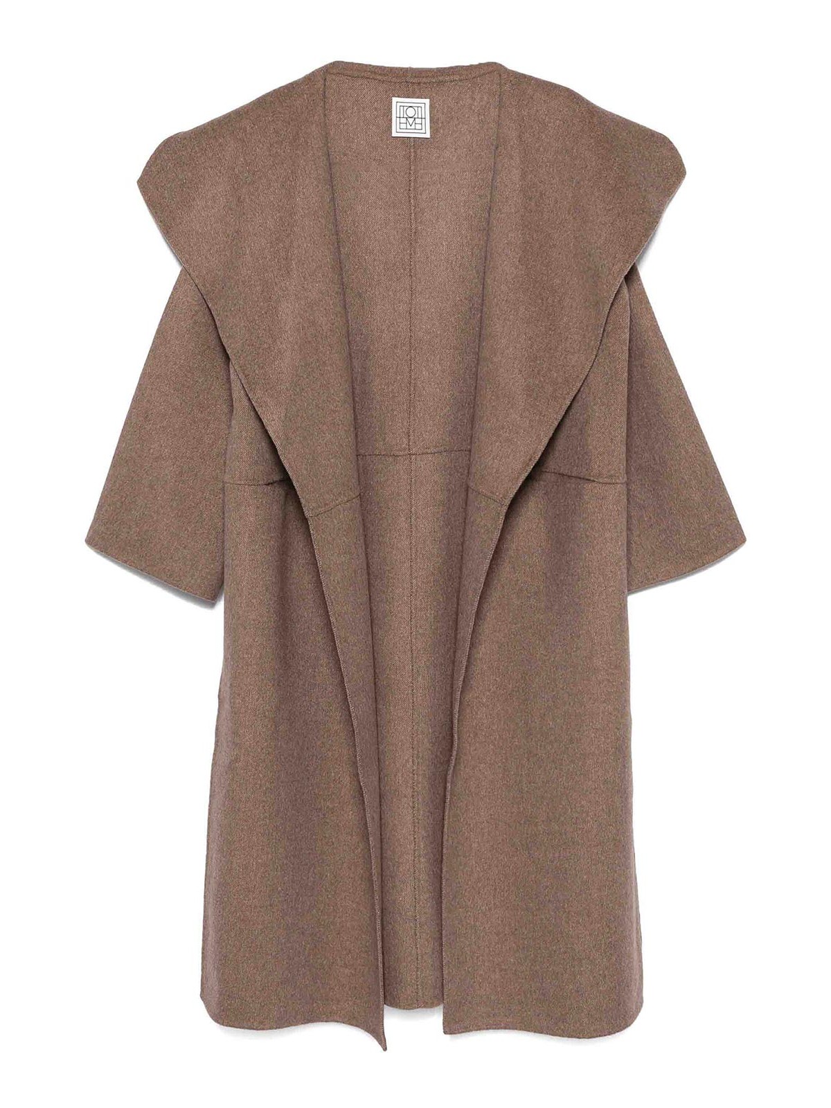 Totême Signature Wool Cashmere Coat In Nude & Neutrals