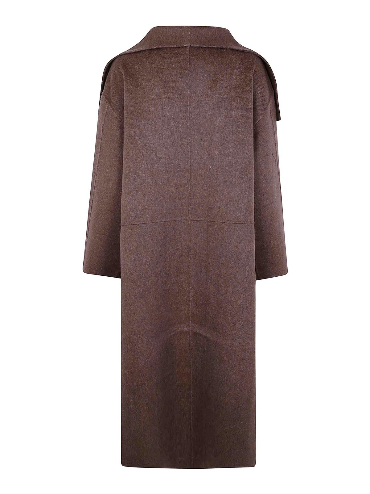 Totême Signature Wool Cashmere Coat In Nude & Neutrals