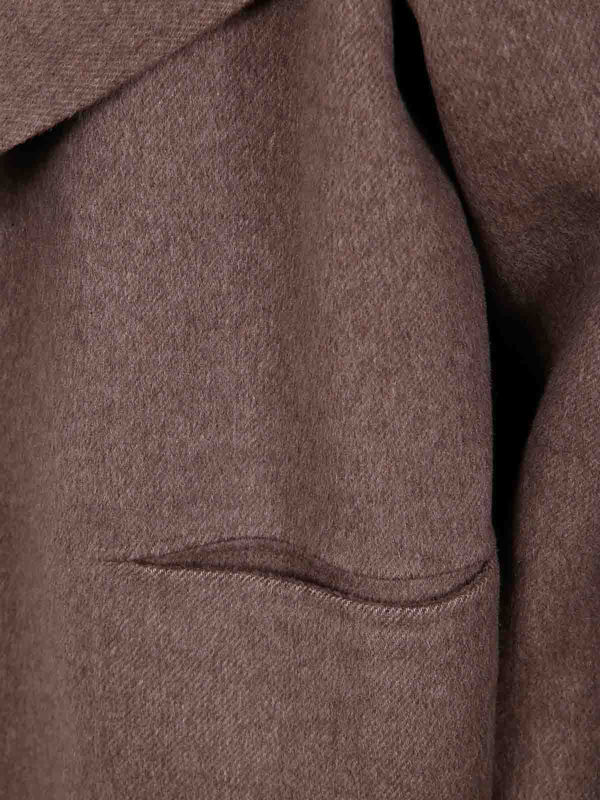 Totême Signature Wool Cashmere Coat In Nude & Neutrals