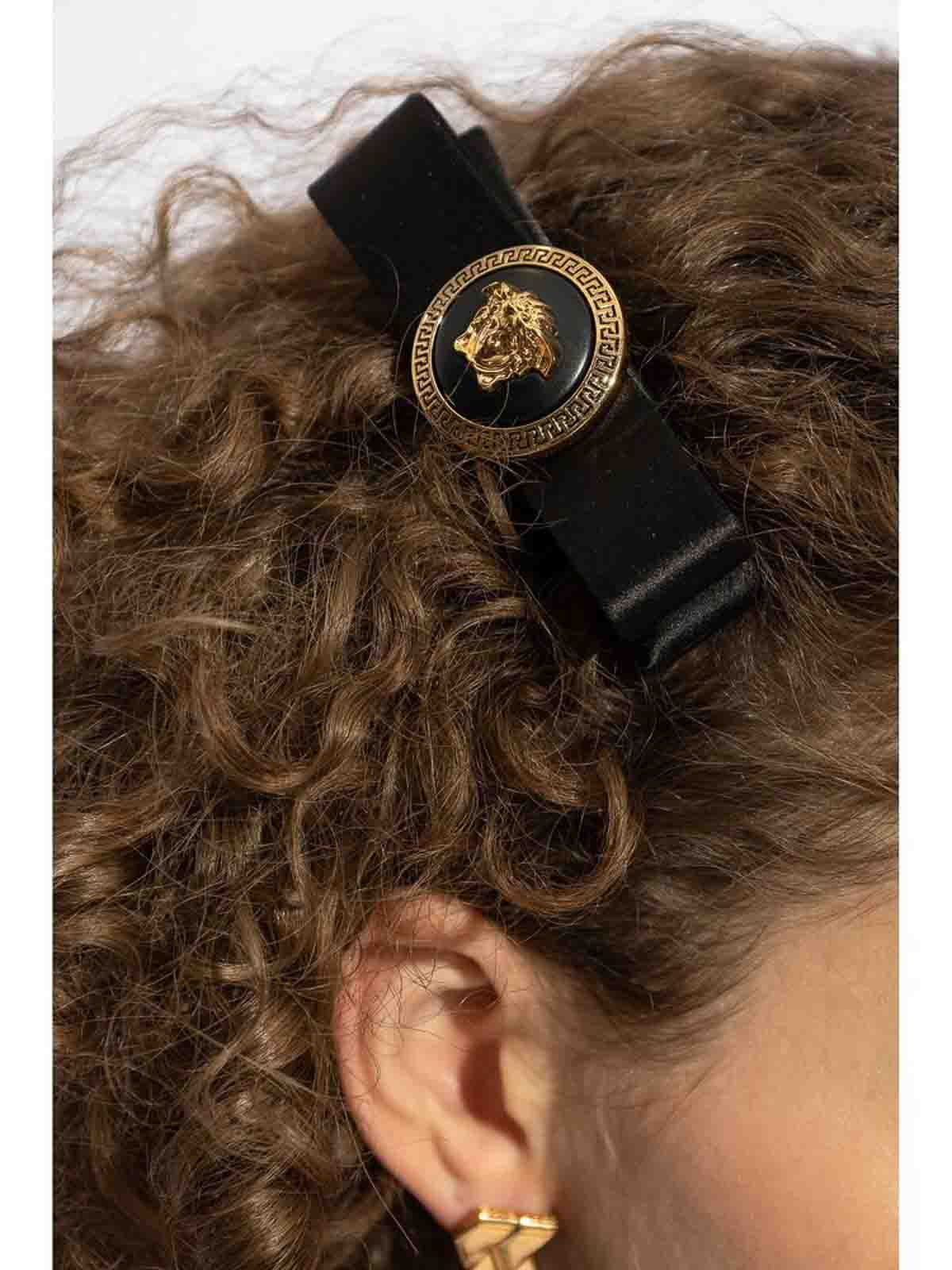 Versace Hair Accessory In Black