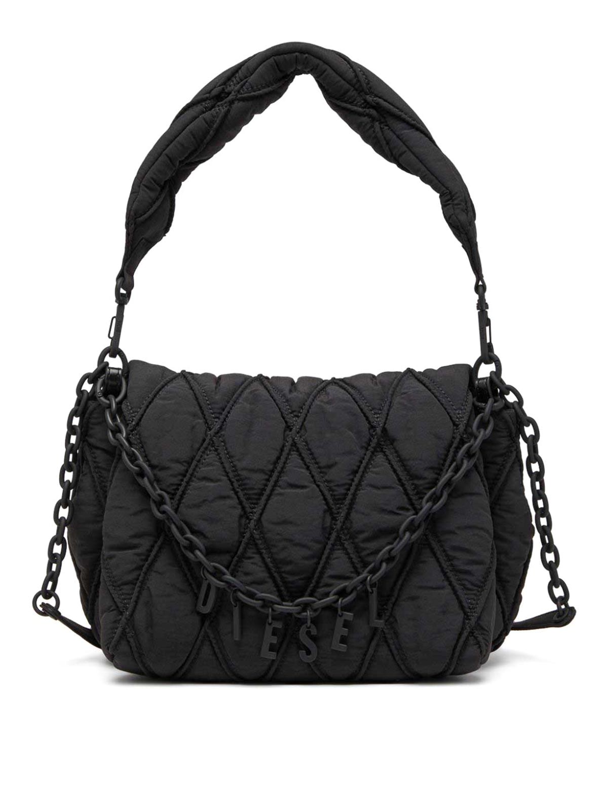 Diesel Leather Bag In Black