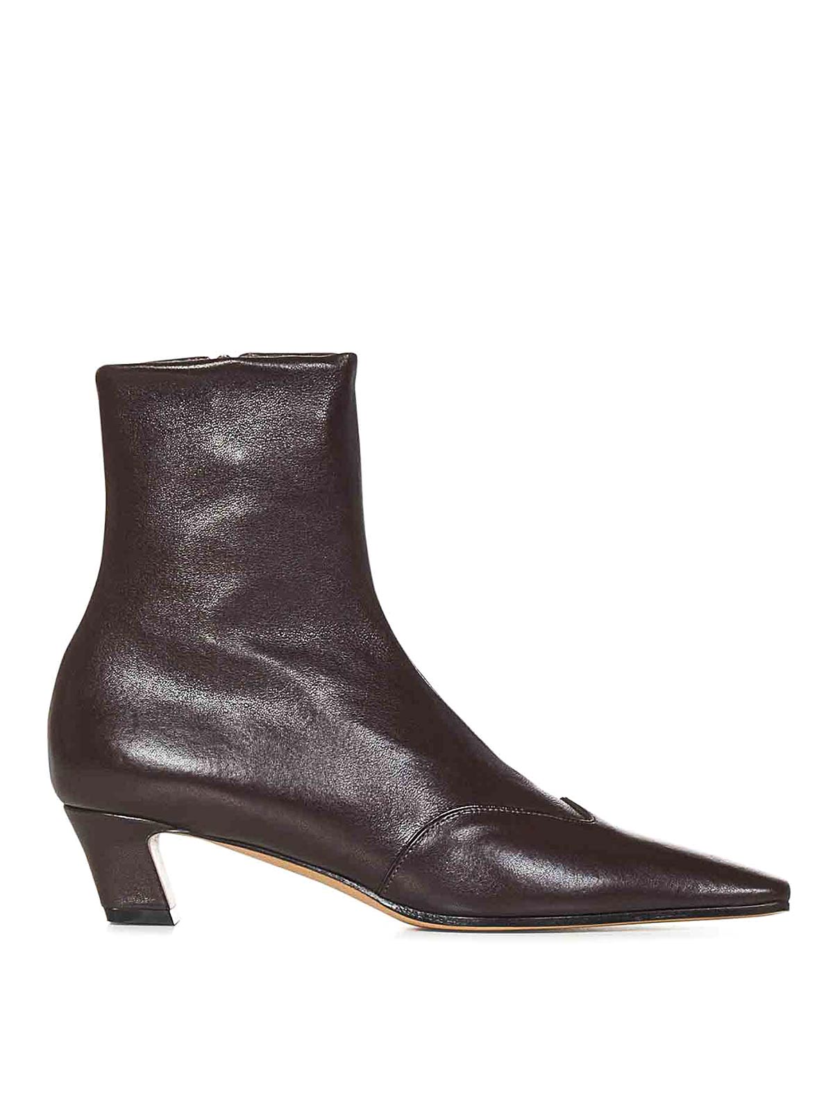 Khaite Cowboy Boots With Square Toe And Low Heel In Brown