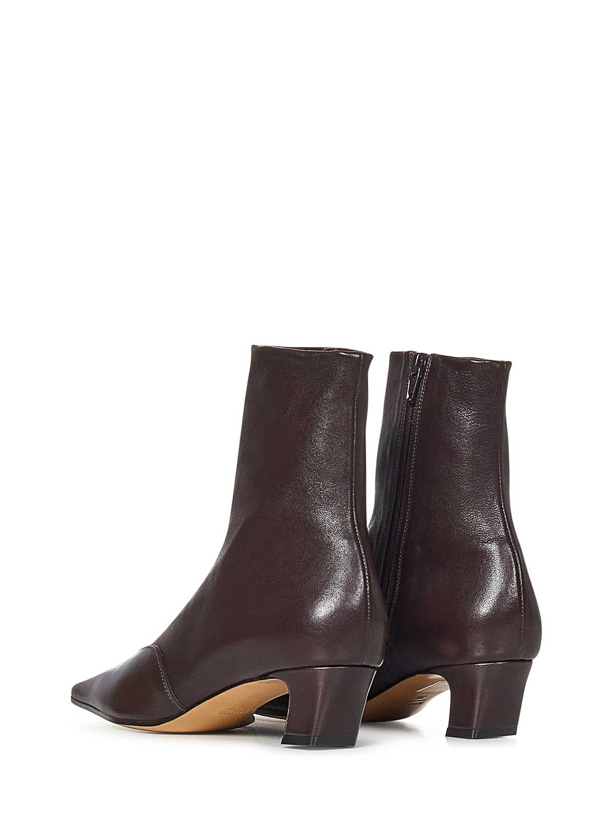 Khaite Cowboy Boots With Square Toe And Low Heel In Brown
