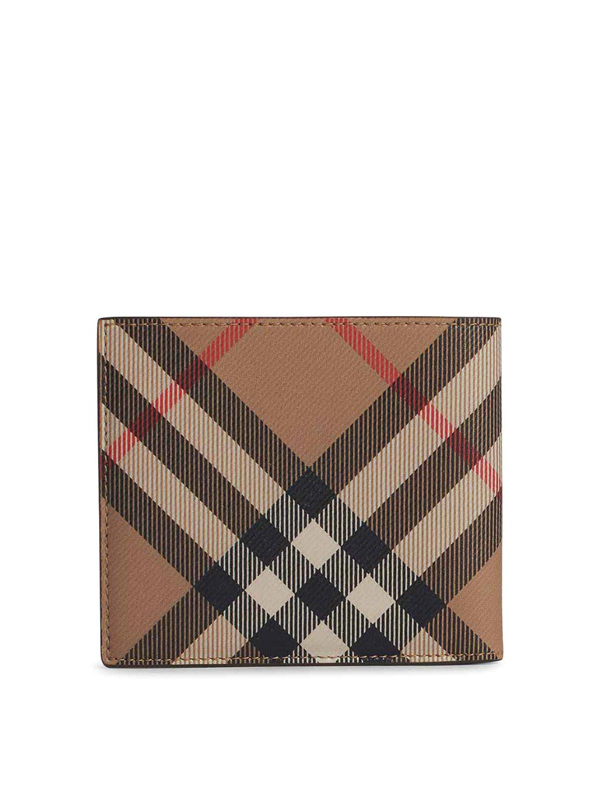 Burberry Beige Polyurethane Cardholder In Sand