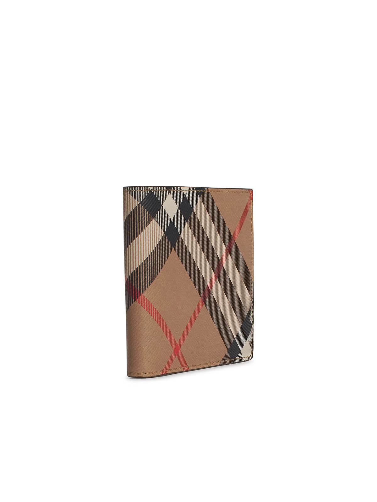 Burberry Beige Polyurethane Cardholder In Sand