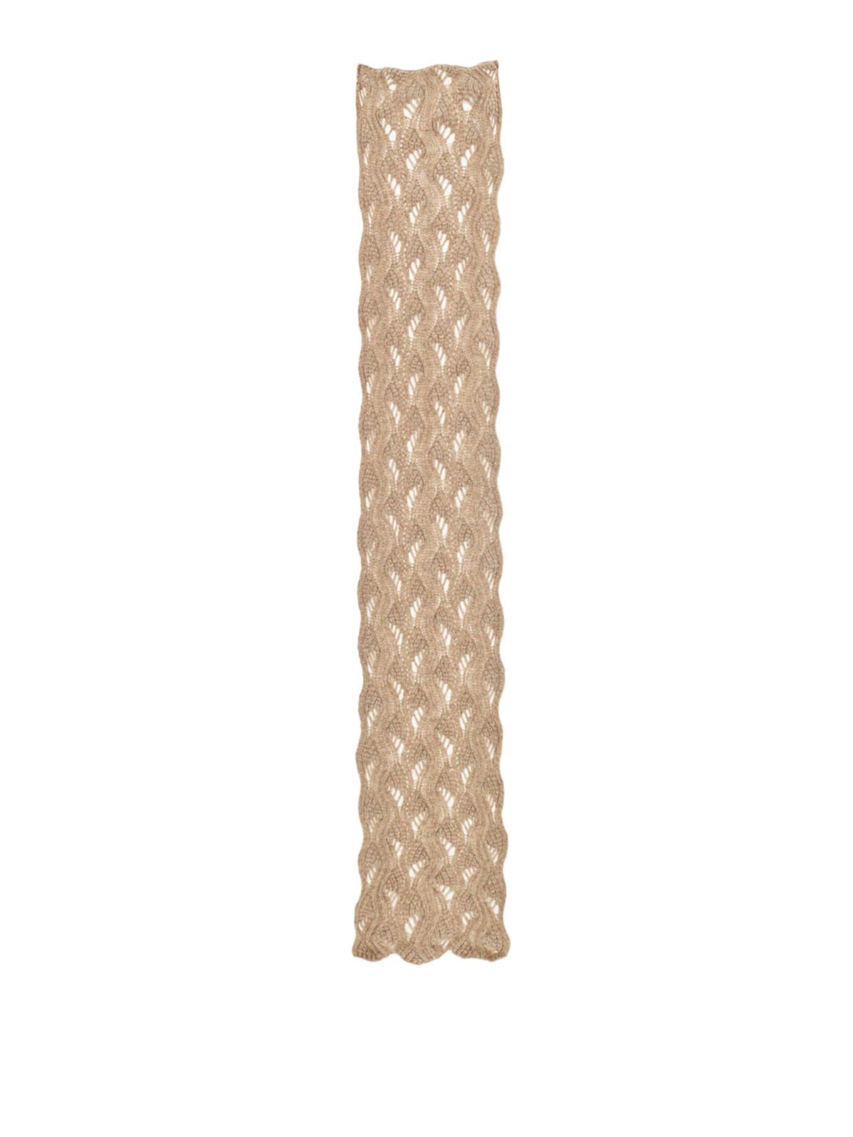 Mila Schön Wool Scarf In White
