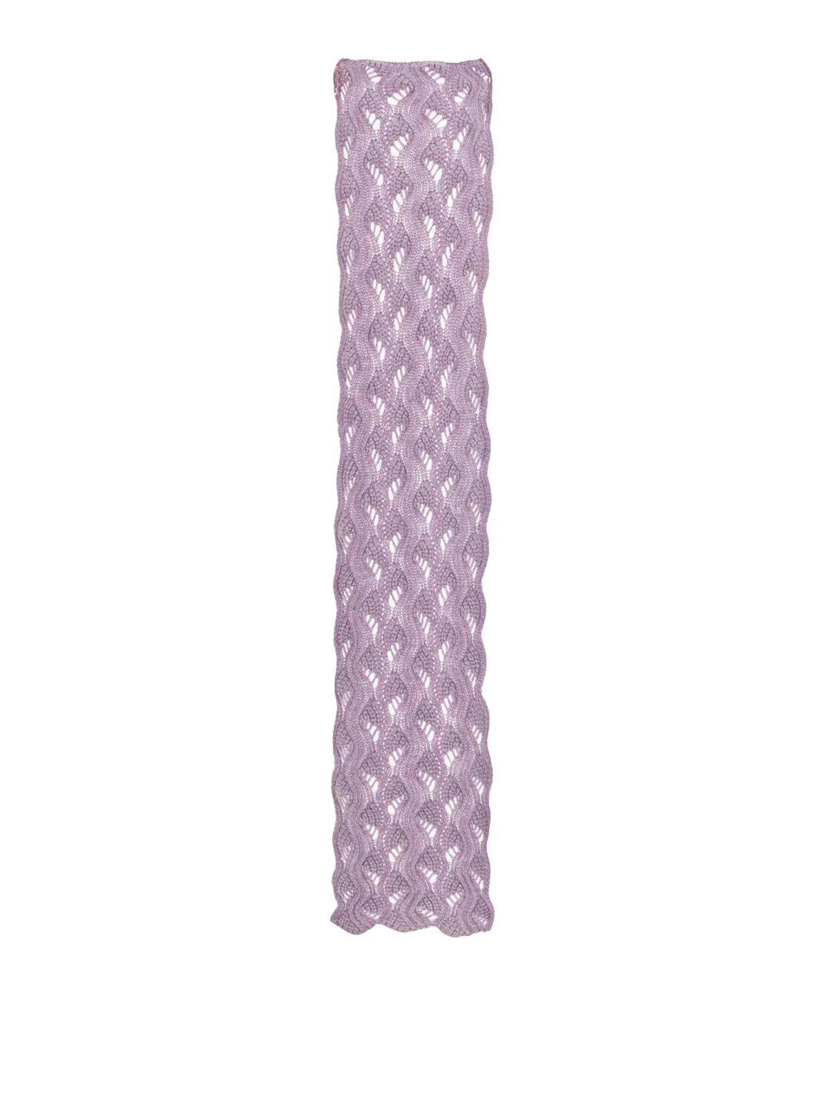 Mila Schön Wool Scarf In Purple