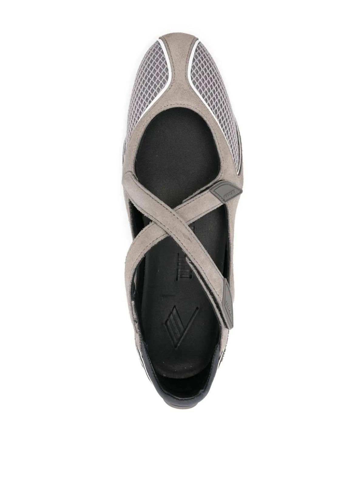 Attico Floor 01 Suede And Mesh Ballet Flats