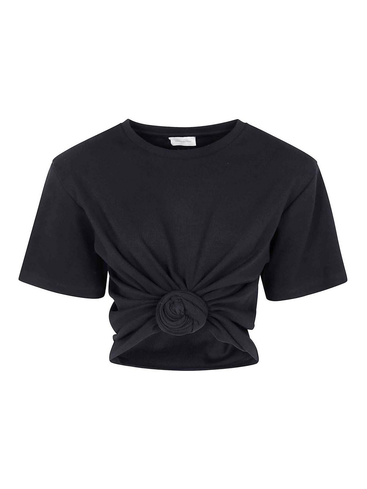 Magda Butrym Camiseta - Negro