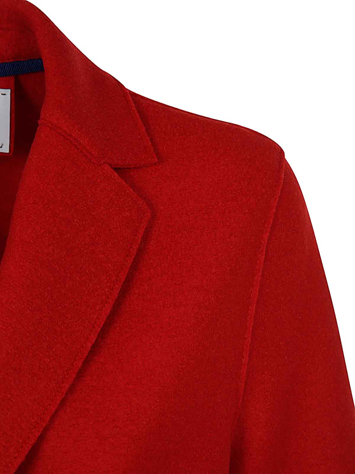 Shop Harris Wharf London Gabardina - Rojo In Red