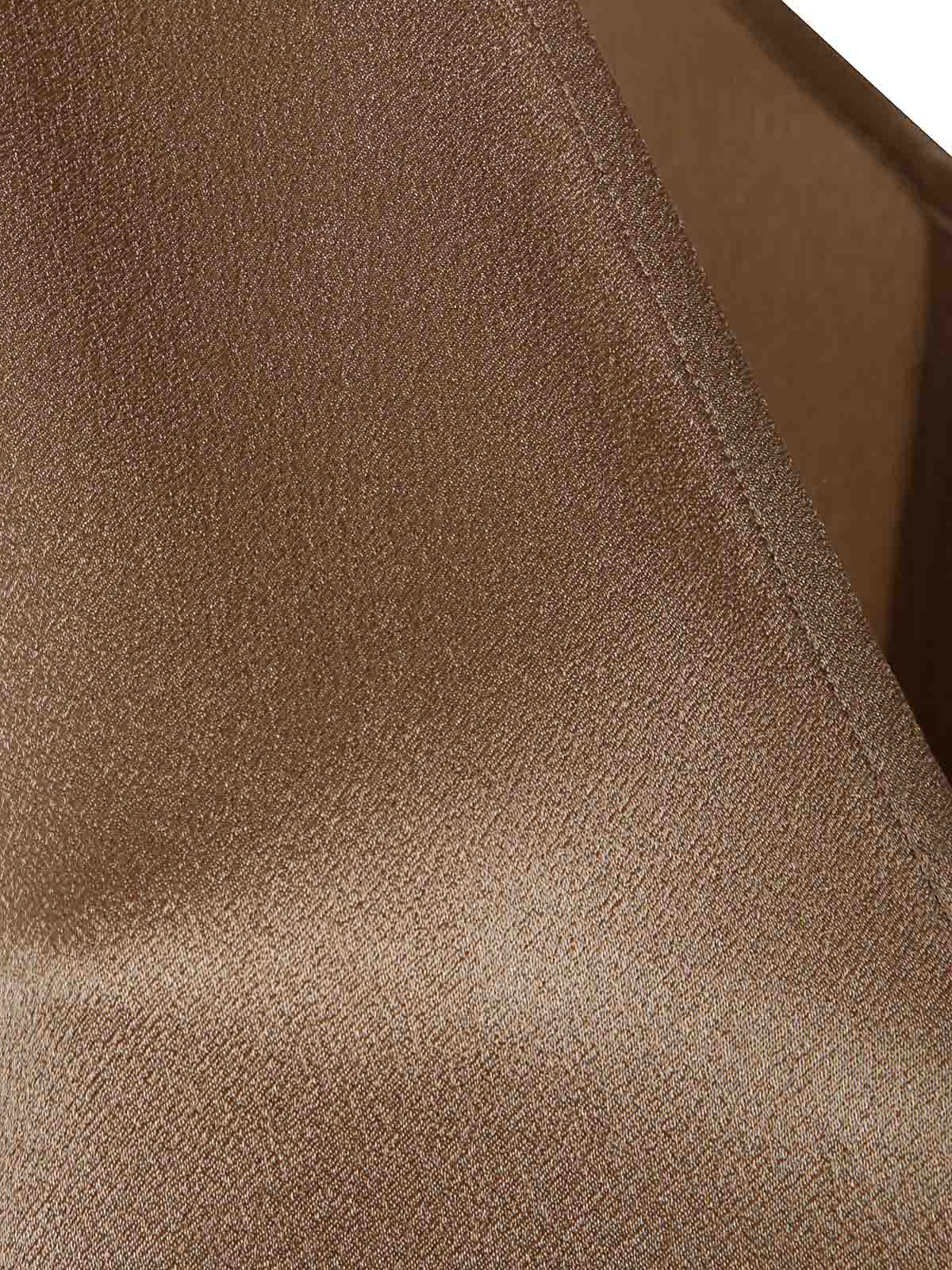 Antonelli Firenze Top Scollo A V Seta In Brown