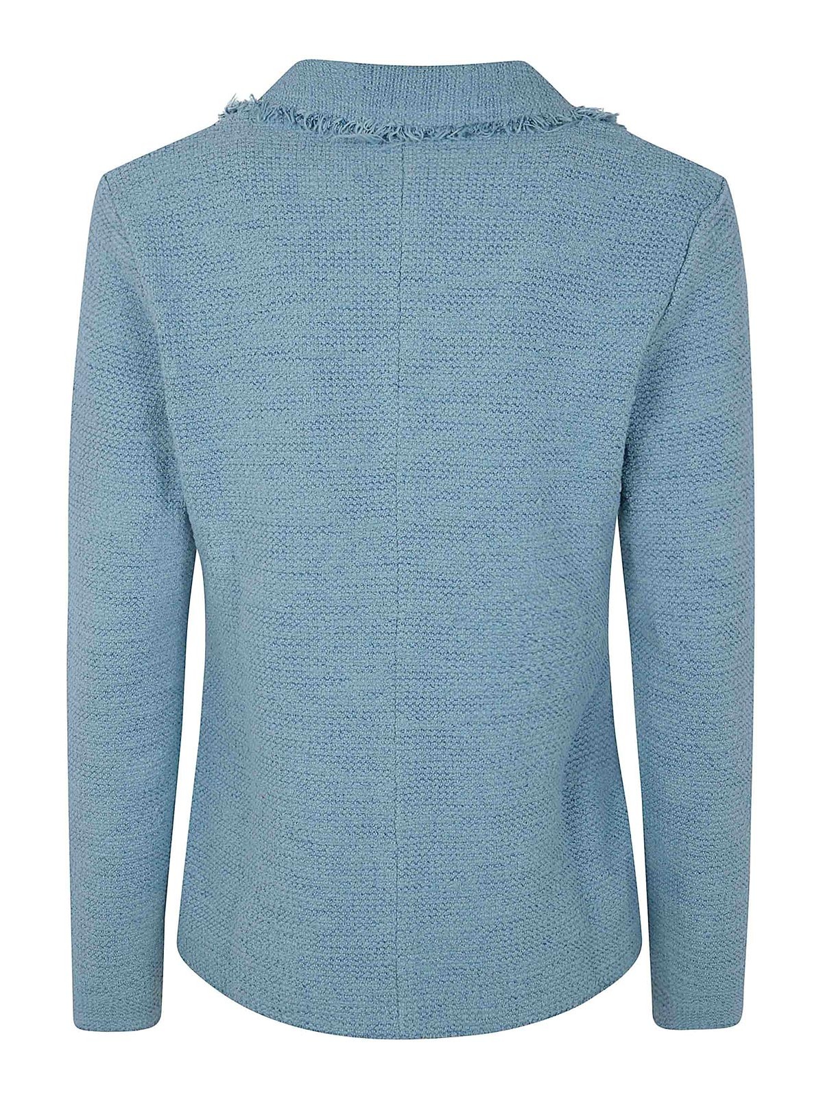 Baserange Double Breast Classic Jacket In Blue