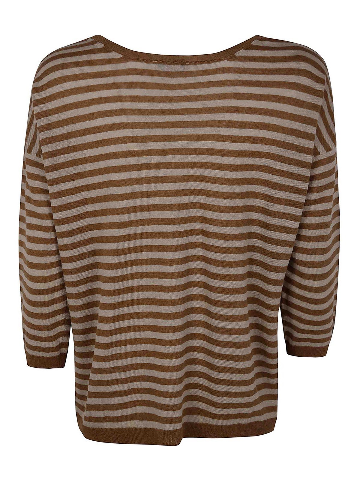 Baserange Round Neck Sweater In Brown