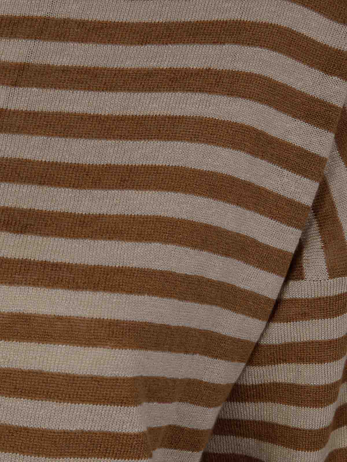 Baserange Round Neck Sweater In Brown