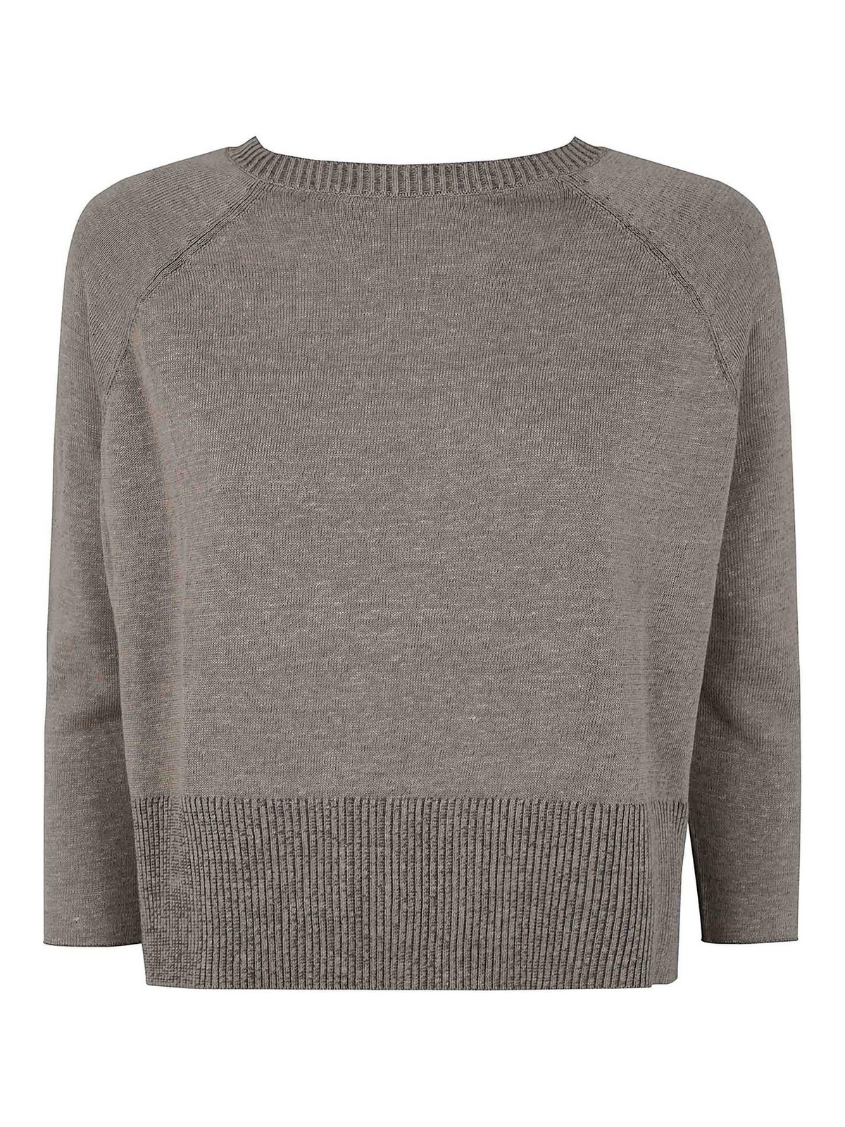 Baserange Boat Neck Sweater In Multicolour