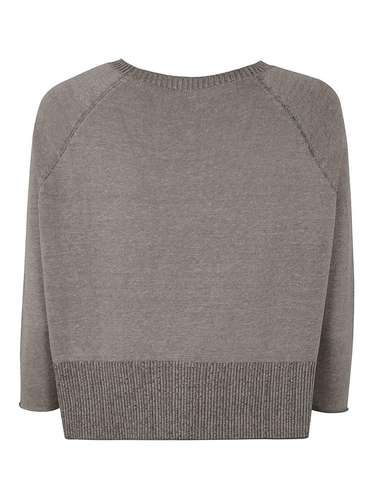 Baserange Boat Neck Sweater In Multicolour