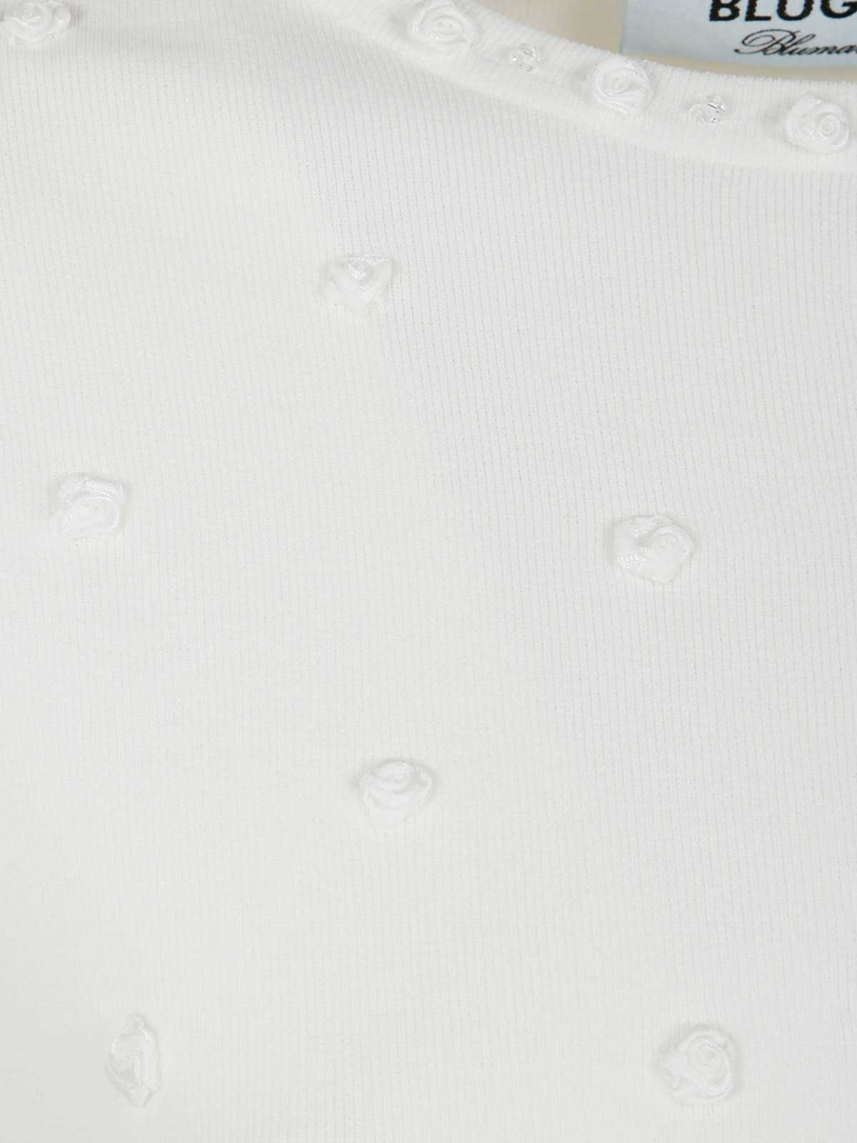 Blugirl Ecs Roses Application Twig Dress In White