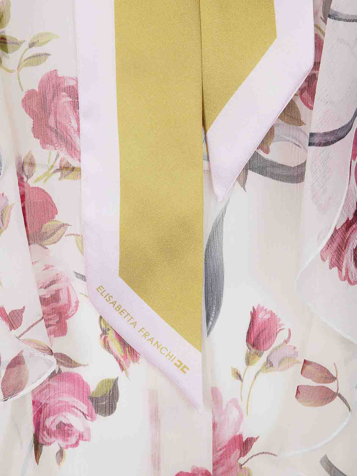 Blumarine Creponne Prnt Shirt In Pink