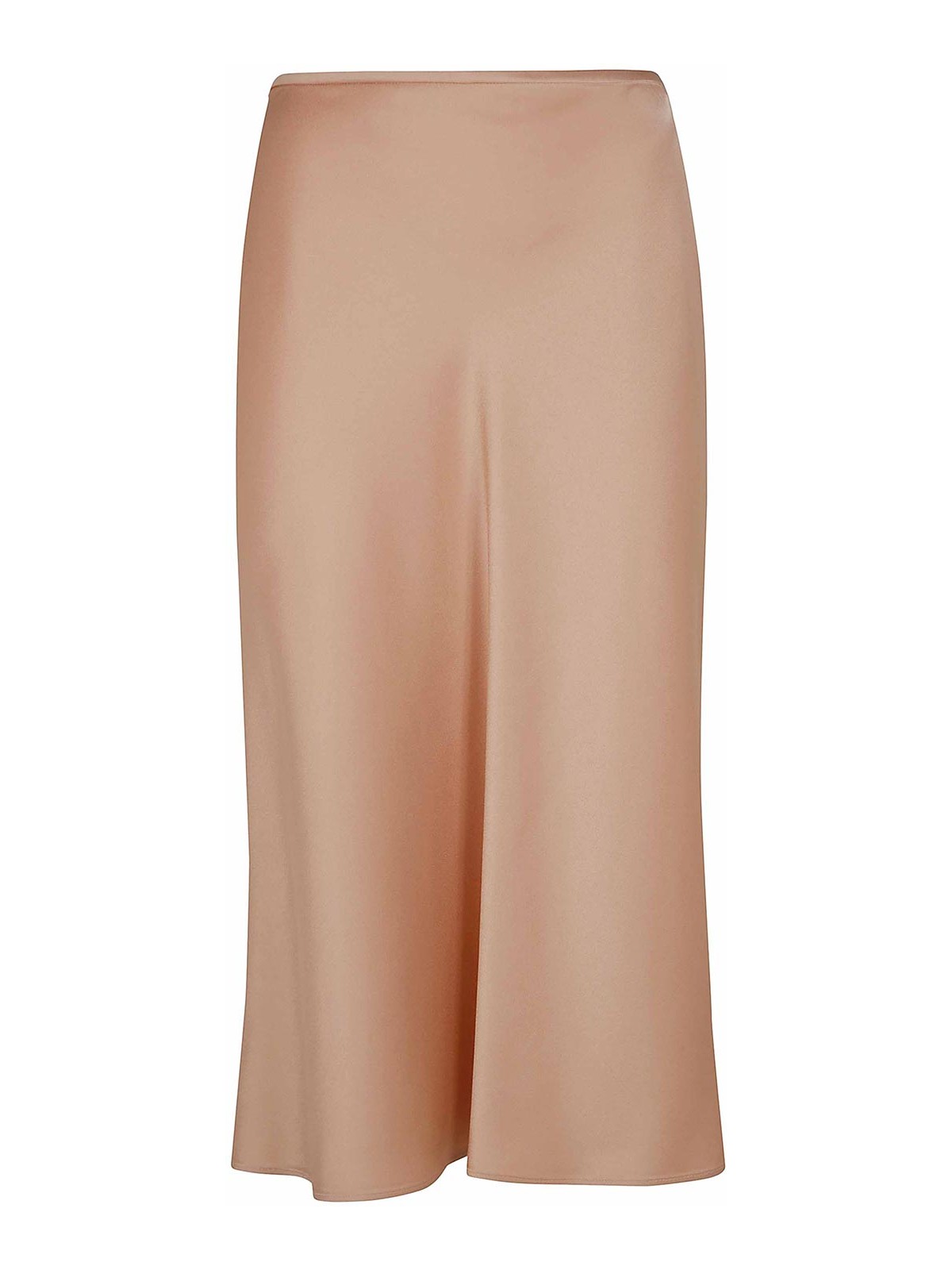 Blumarine Enver Satin Skirt In Pink