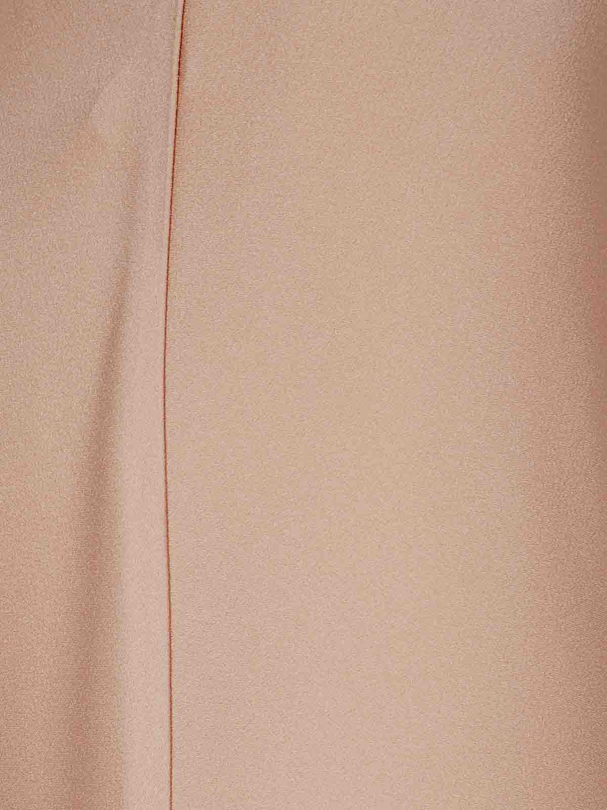 Blumarine Enver Satin Skirt In Pink