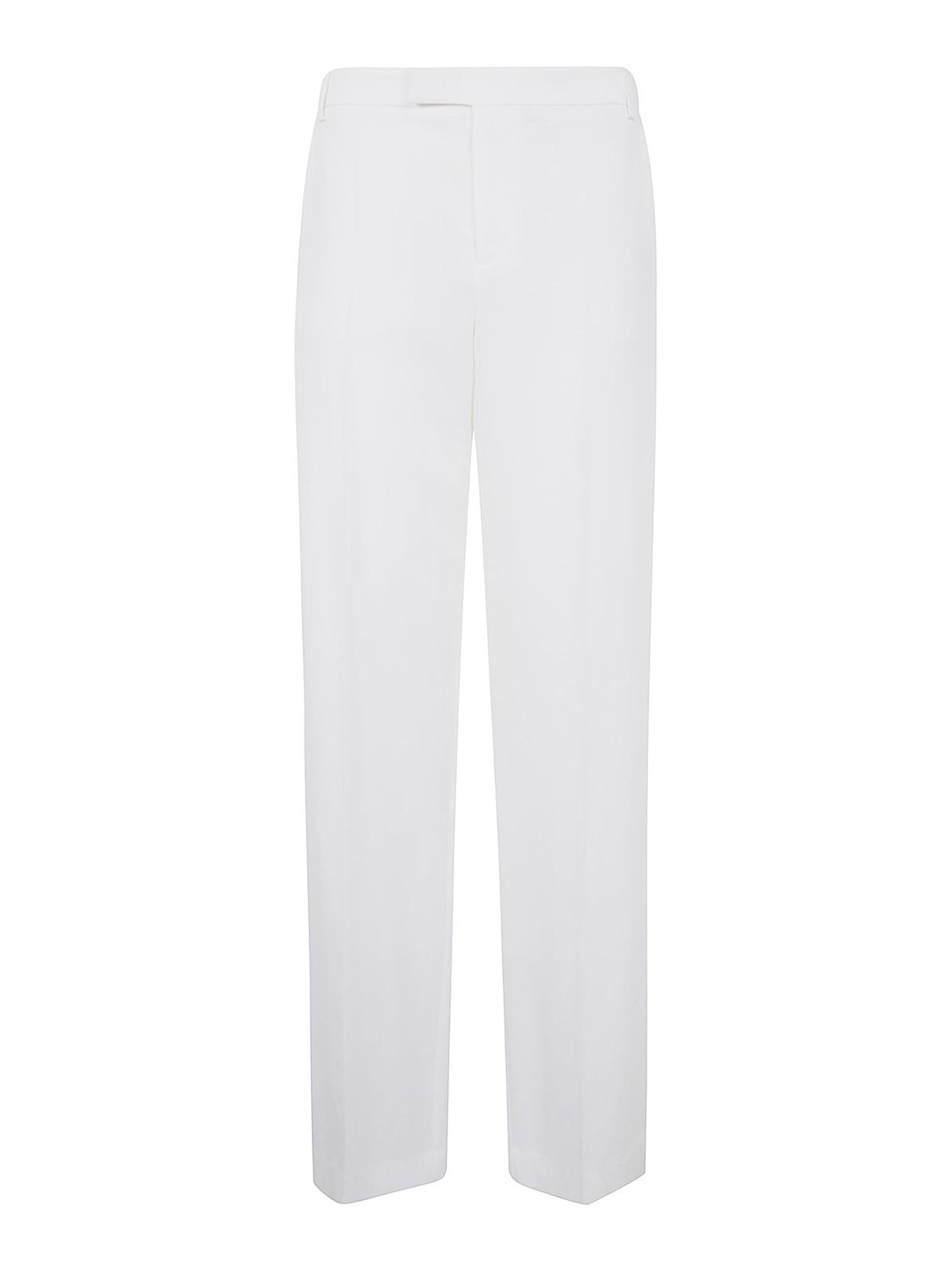 Blumarine Washed Gab Pants In White