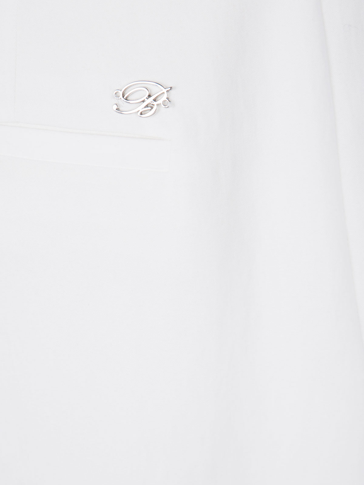 Blumarine Washed Gab Pants In White
