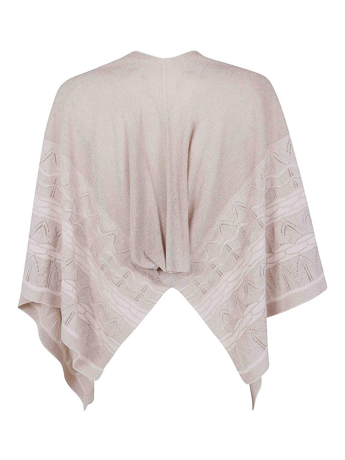 D Exterior Embroidered Luc Cape In White