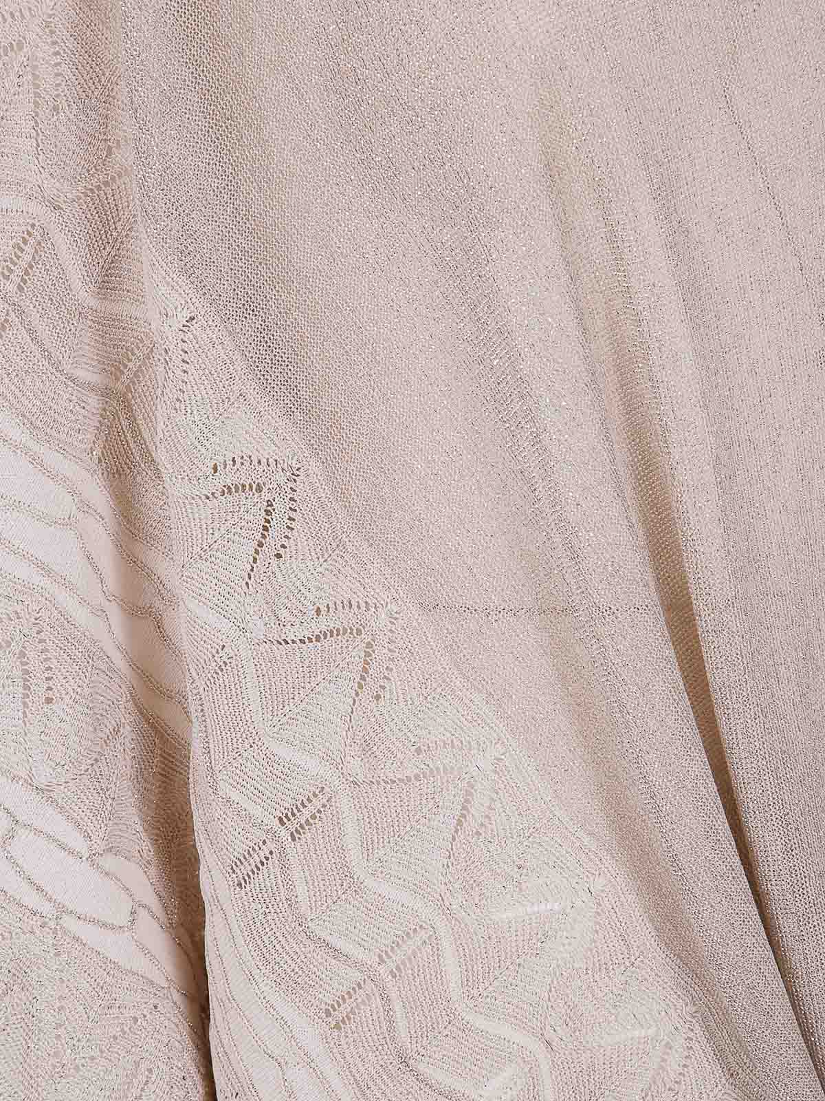D Exterior Embroidered Luc Cape In White