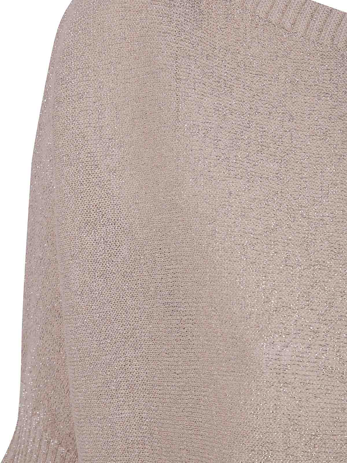 D Exterior Vanise Lux Short Sleeves Oversized Sweater In White