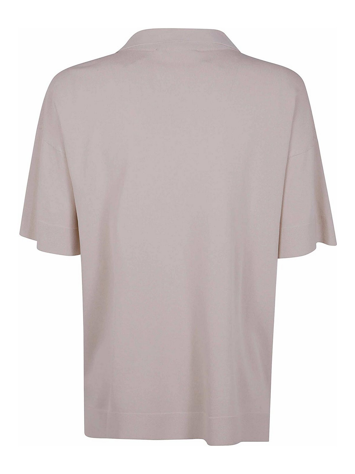 Shop D Exterior Long Polo Shirt In White
